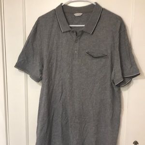 Calvin Klein collar grey shirt